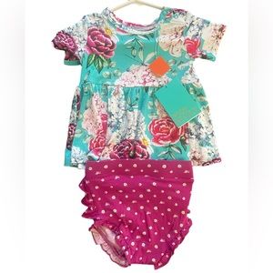 Posh Peanut Floral Dress with Bloomers